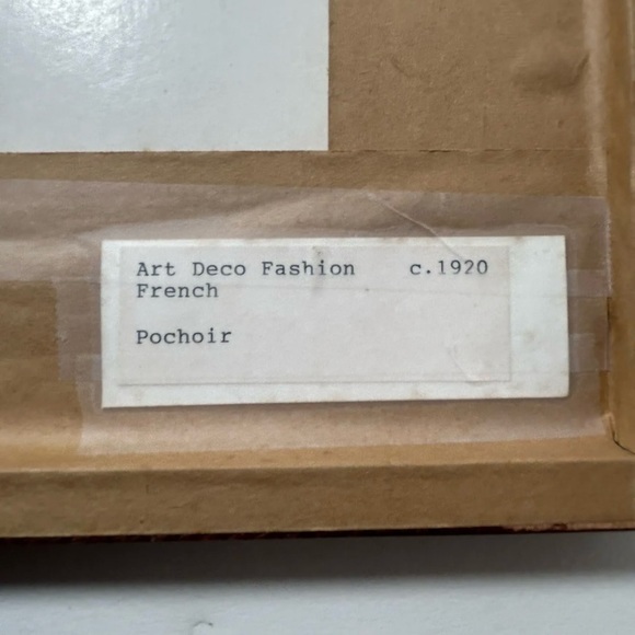 LEPAPE 1920 Gazette du Bon Ton Mode Paul POIRET Robe pochoir Art Déco original - Picture 9 of 10